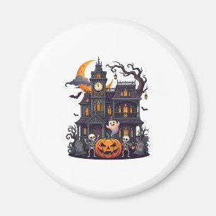 Halloween Haunted House Skeletons Pumpkin Ghost Cr Magnet