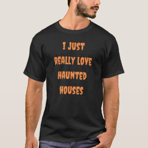 Halloween Haunted House Spooky Fall Autumn Goth Or T-Shirt