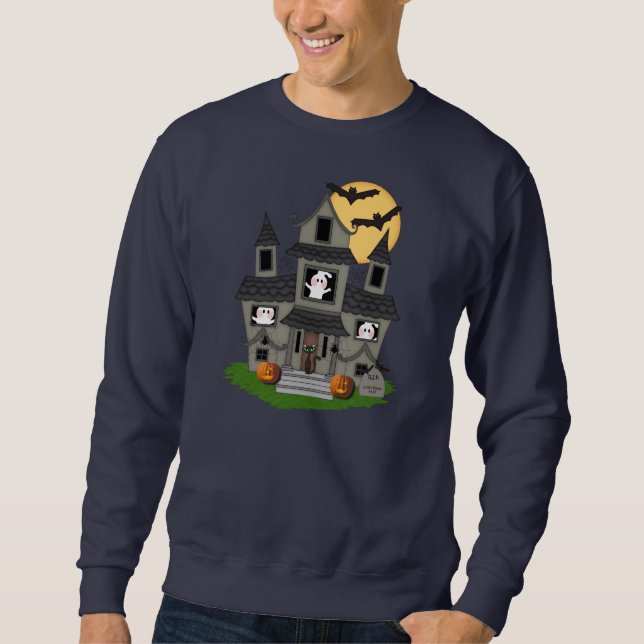 Halloween Haunted House Sweatshirt (Front)