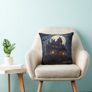 Halloween Haunted Mansion Cushion