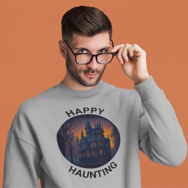 Halloween Haunted Mansion Happy Haunting Sweatshirt (Creator Uploaded)
