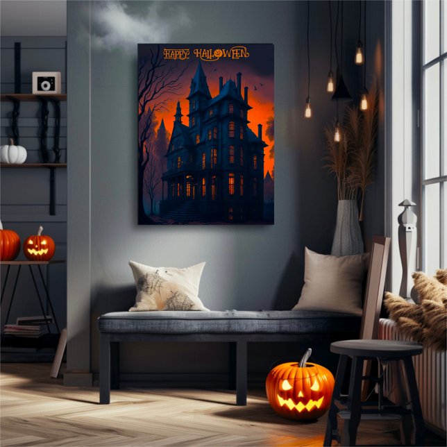 Halloween Haunted Mansion House Halloween Poster (Creator Uploaded)