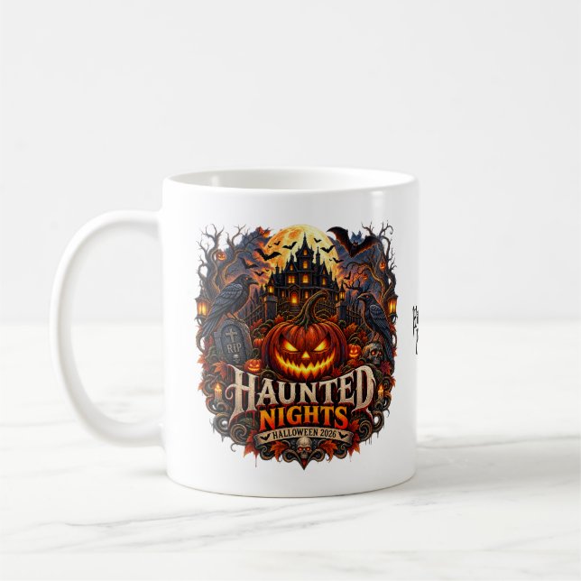 Halloween Haunted Nights Mug –Spooky Pumpkin Party (Left)