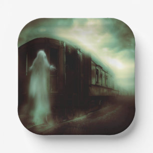 Halloween - Haunted Train 1 Paper Plate