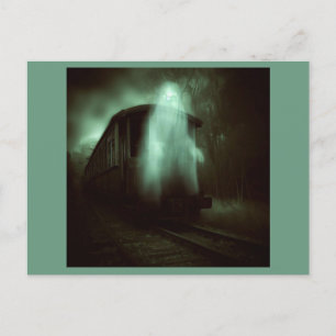 Halloween - Haunted Train 2 Postcard