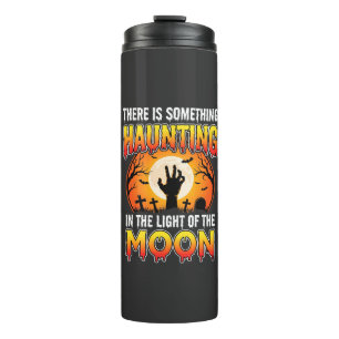 Halloween Haunting Moon Graveyard Horror Thermal Tumbler