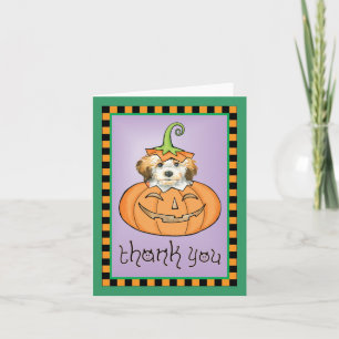 Halloween Havanese Thank You Card