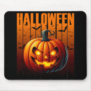 Halloween Havoc - Jacks and Bats Mouse Pad