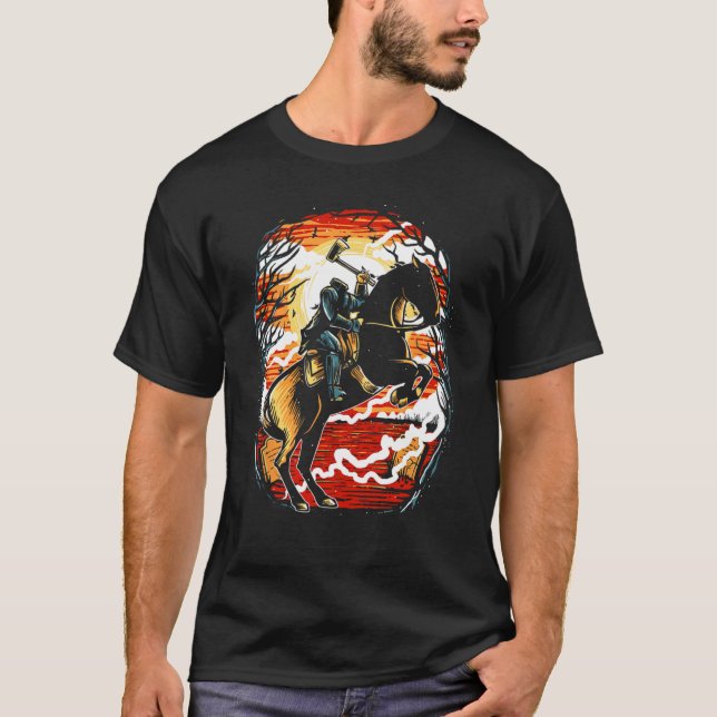 Halloween Headless Horseman and the Legend of Slee T-Shirt (Front)