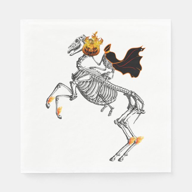 Halloween Headless Horseman Napkin (Front)