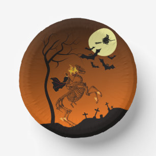 Halloween Headless Horseman Paper Plate