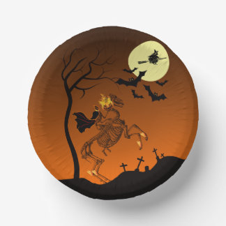 Halloween Headless Horseman Paper Plate