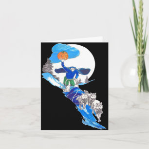 Halloween Headless Musher Notecard