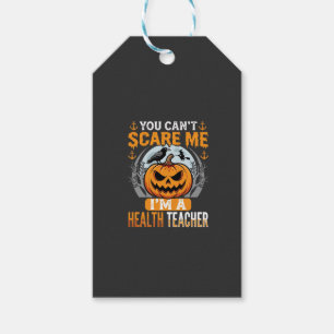 Halloween Health Teacher Scary Pumpkin Crow Gift Tags