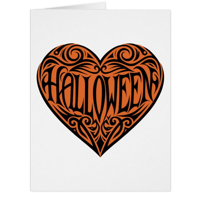 Halloween Heart, Black Heart, Holiday (Front)