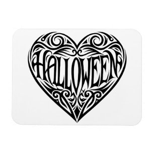 Halloween Heart, Black Heart, Holiday Magnet