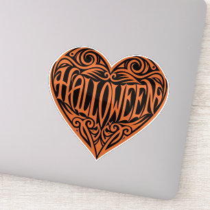 Halloween Heart, Orange Heart, Holiday