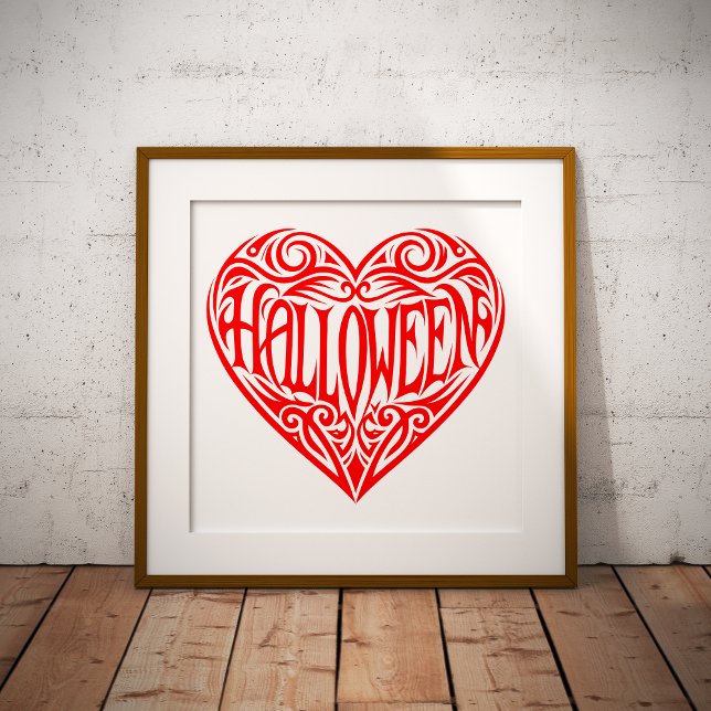 Halloween Heart, Red Heart, Holiday Poster (Creator Uploaded)