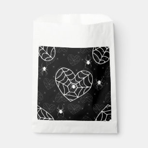 halloween heart spiderweb cobweb spiders favour bags