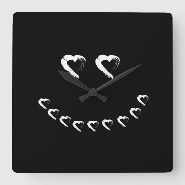 Halloween Heart Wall Clock (Front)
