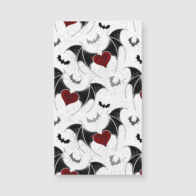 Halloween heart with black bat wings (Front)