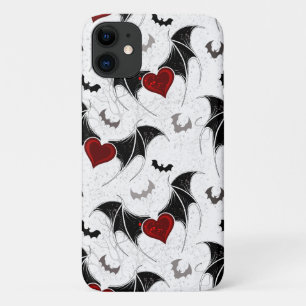 Halloween heart with black bat wings Case-Mate iPhone case