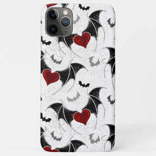 Halloween heart with black bat wings Case-Mate iPhone case