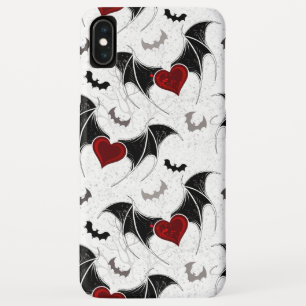 Halloween heart with black bat wings Case-Mate iPhone case
