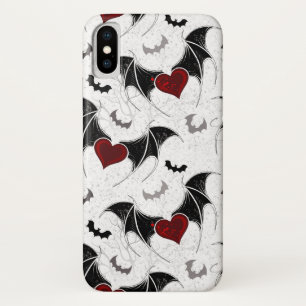 Halloween heart with black bat wings Case-Mate iPhone case