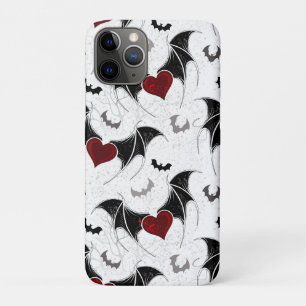 Halloween heart with black bat wings Case-Mate iPhone case
