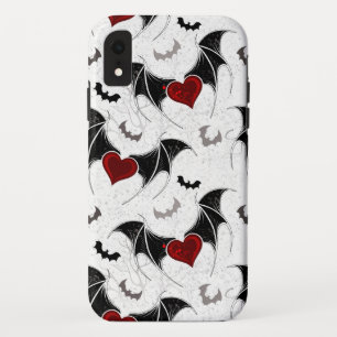 Halloween heart with black bat wings Case-Mate iPhone case