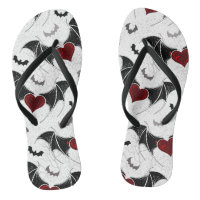 Halloween heart with black bat wings