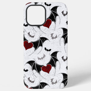 Halloween heart with black bat wings uncommon iPho iPhone 12 Pro Max Case