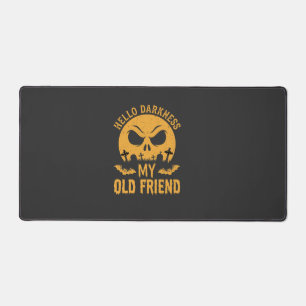 Halloween Hello Darkness Graveyard Moon Desk Mat