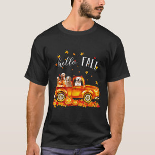 Halloween Hello Fall Golden Retriever Golden Retri T-Shirt