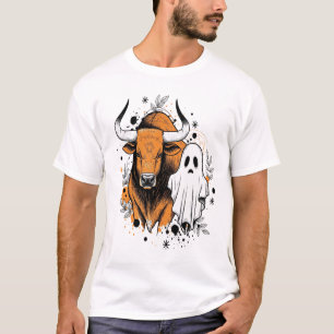 Halloween Highland Cow Cute Fall T-Shirt