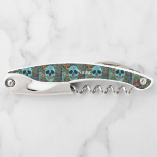 Halloween Hippie Skull Thunder_Cove Corkscrew