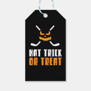Halloween Hockey Hat Trick Or Treat Halloween Gift Tags