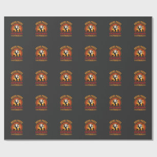 Halloween Hocus Pocus Everybody Focus Witch Tree Wrapping Paper
