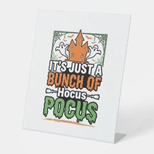 Halloween Hocus Pocus Quote Vector Design_1 Pedestal Sign