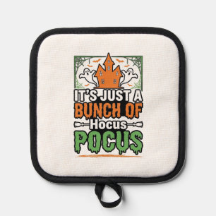 Halloween Hocus Pocus Quote Vector Design_1 Pot Holder