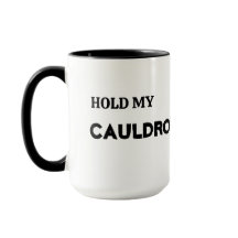 Halloween Hold My Cauldron Mug, 15 oz