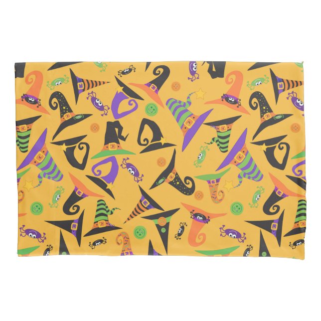 Halloween Holiday Custom Retro Colourful Pillowcase (Front)