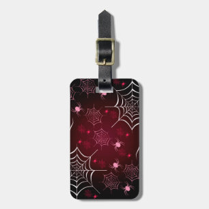 Halloween Holiday Custom Retro Spiders Luggage Tag