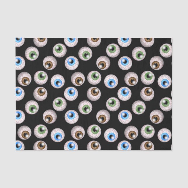 Halloween Holiday eyeball pattern tissue paper (Front)