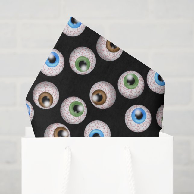 Halloween Holiday eyeball pattern tissue paper (Gift Bag)
