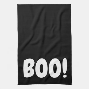 HALLOWEEN HOLIDAY GRAPHIC BOO KITCHEN DISH TOWEL