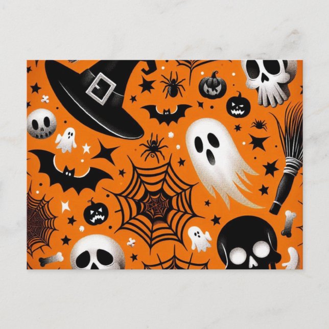 Halloween Holiday Postcard (Front)