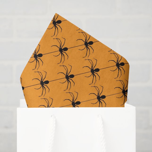 Halloween Holiday spider pattern tissue paper (Gift Bag)