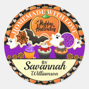 Halloween Homemade With Love Sticker